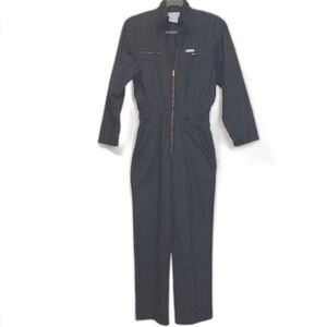 Saint Germain Paris cotton coverall jumpsuit dark gray